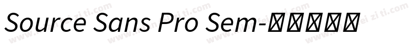 Source Sans Pro Sem字体转换